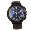 Cartier Black Dial Croc Leather Watch