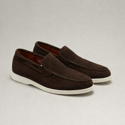 Berluti Suede Loafer | Espresso Brown