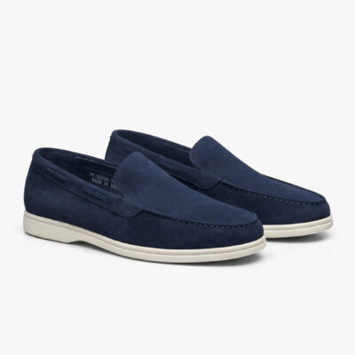 Berluti Suede Loafer | Navy Blue