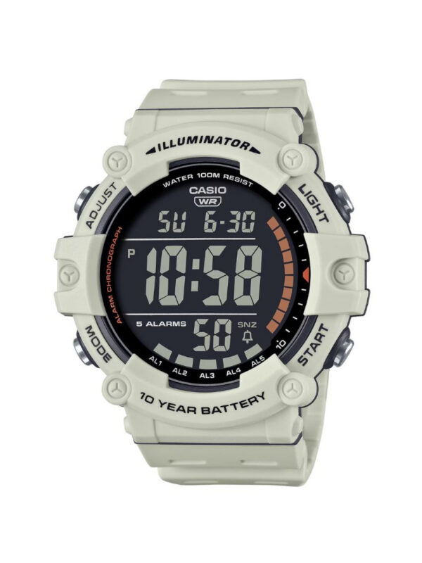 Casio Standard Digital White Resin Strap Watch | White