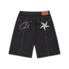 Corteiz C-Star Denim Short Black