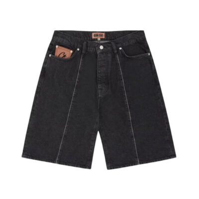 Corteiz C-Star Denim Short Black