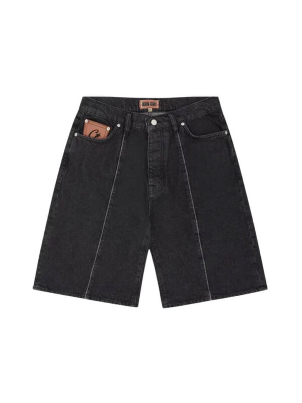 Corteiz C-Star Denim Short Black