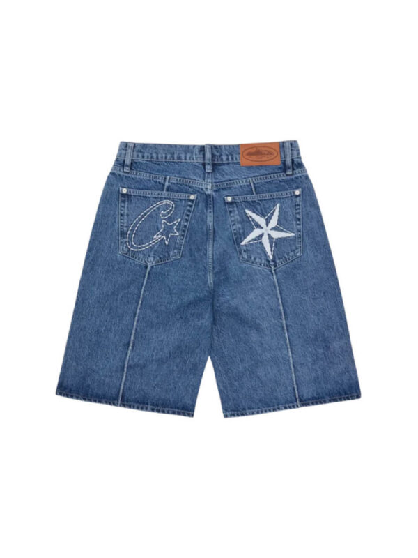Corteiz C-Star Denim Short Blue