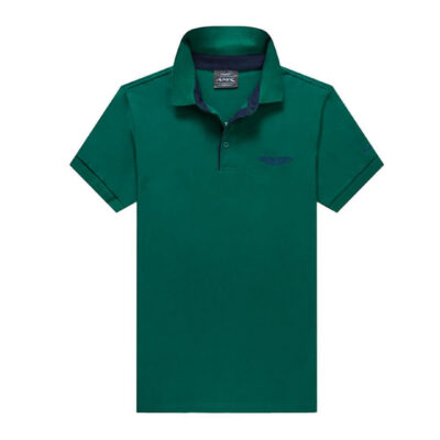 Hackett Neck Collar Polo Green