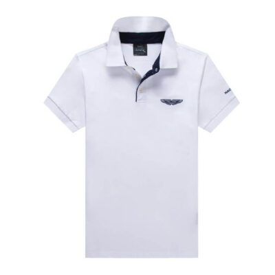 Hackett Neck Collar Polo White