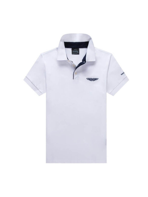 Hackett Neck Collar Polo White