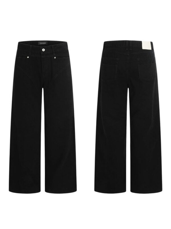 New Men’s Wide Leg Jeans Black