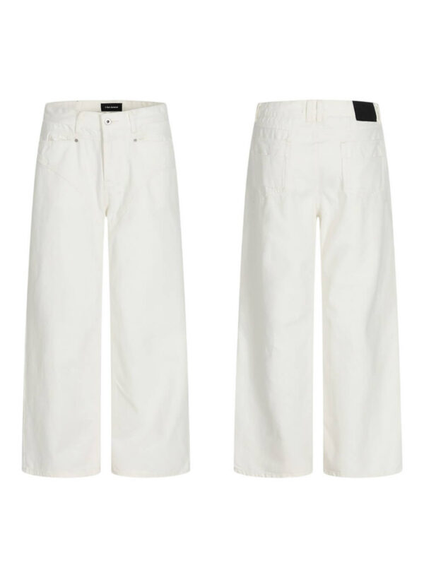 New Men’s Wide Leg Jeans White