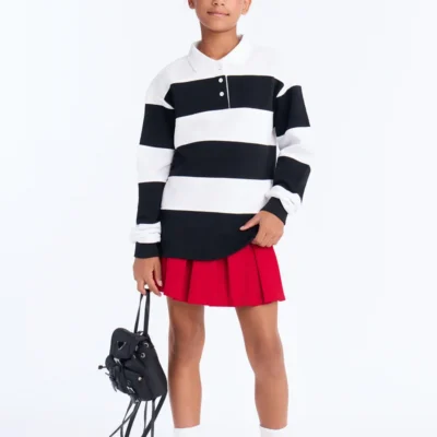 Mini Katie Rugby Striped Polo