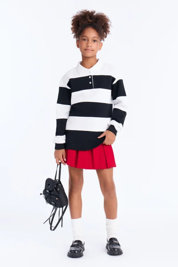 Mini Katie Rugby Striped Polo