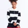 Mini Katie Rugby Striped Polo