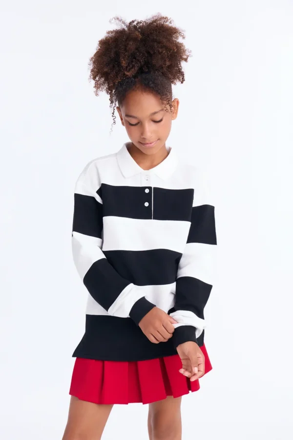 Mini Katie Rugby Striped Polo