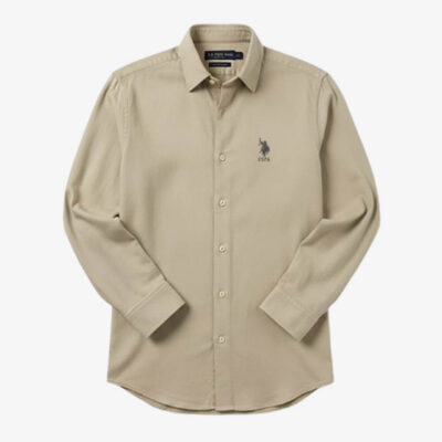 USPA Linen Casual Shirt Brown