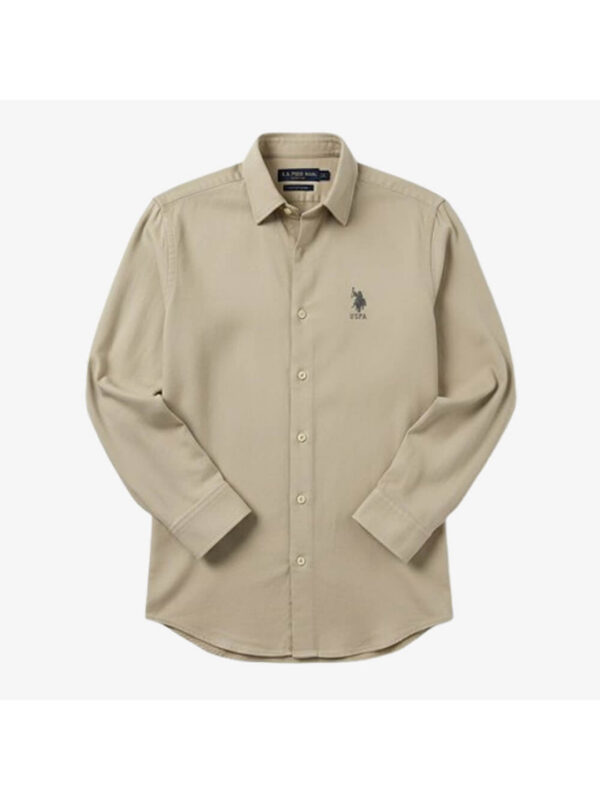 USPA Linen Casual Shirt Brown