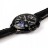 Cartier Black Dial Croc Leather Watch